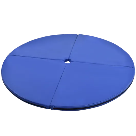 2" Foldable Pole Dance Yoga Exercise Safety Cushion Mat-Blue