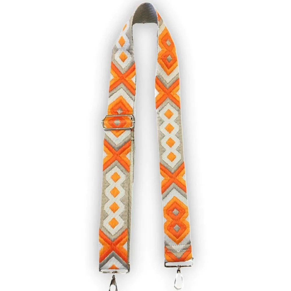 Aztec Embroidered Guitar Straps