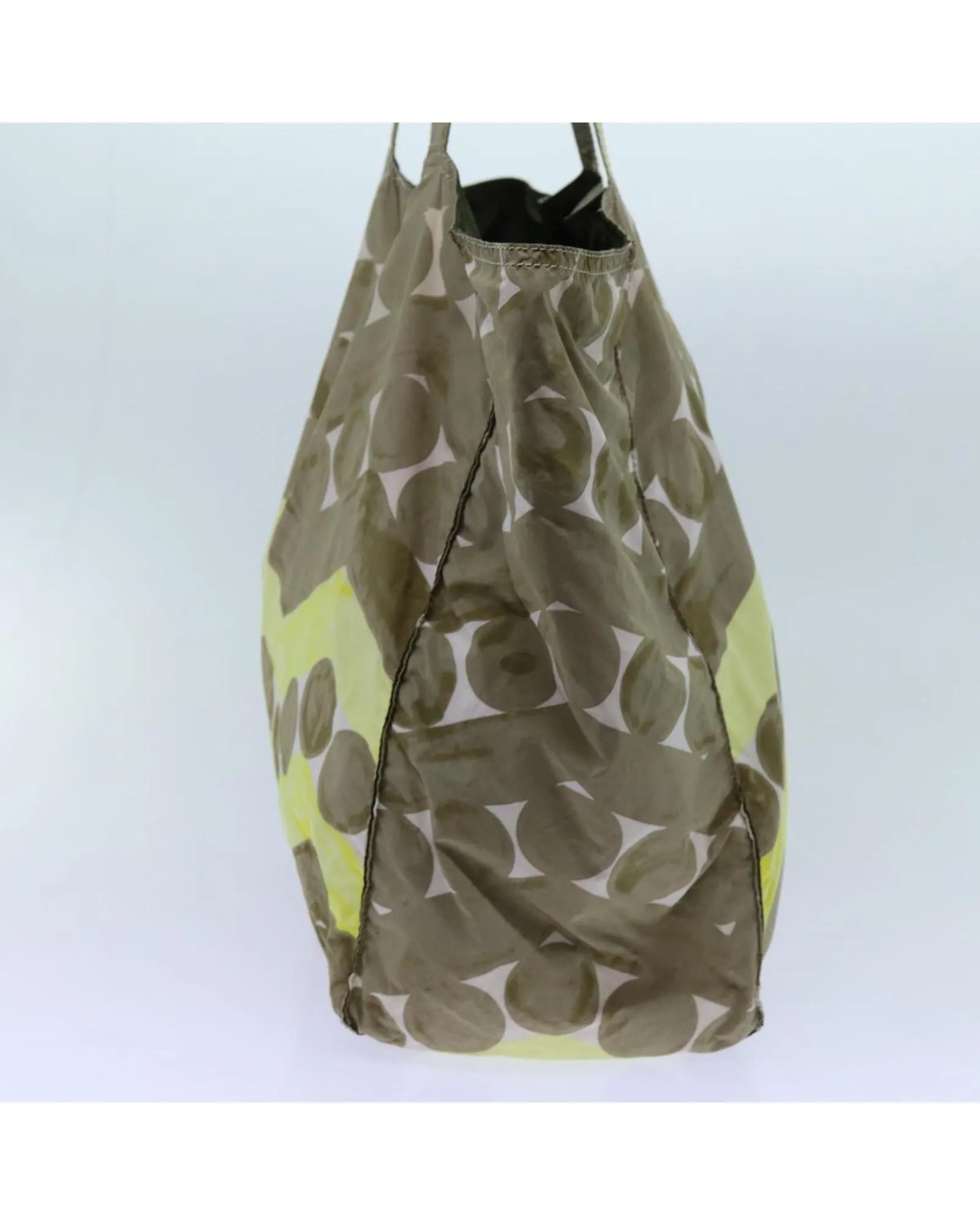 Beige Nylon Tote Bag with Multiple Pockets - Italian Made