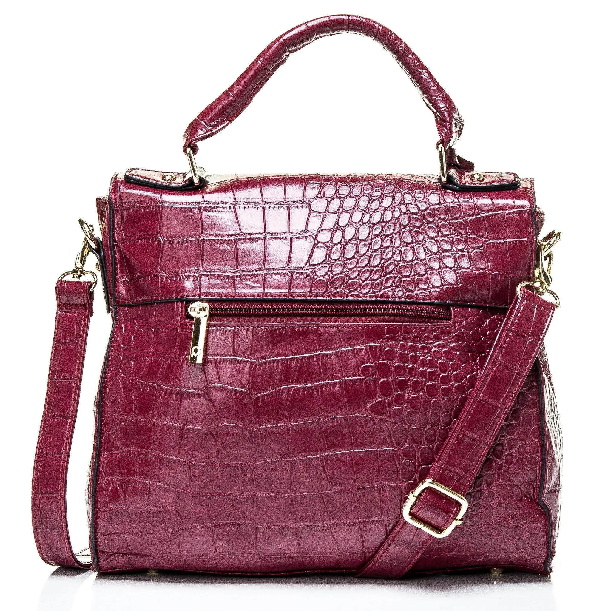 Bourbon Satchel - Burgundy