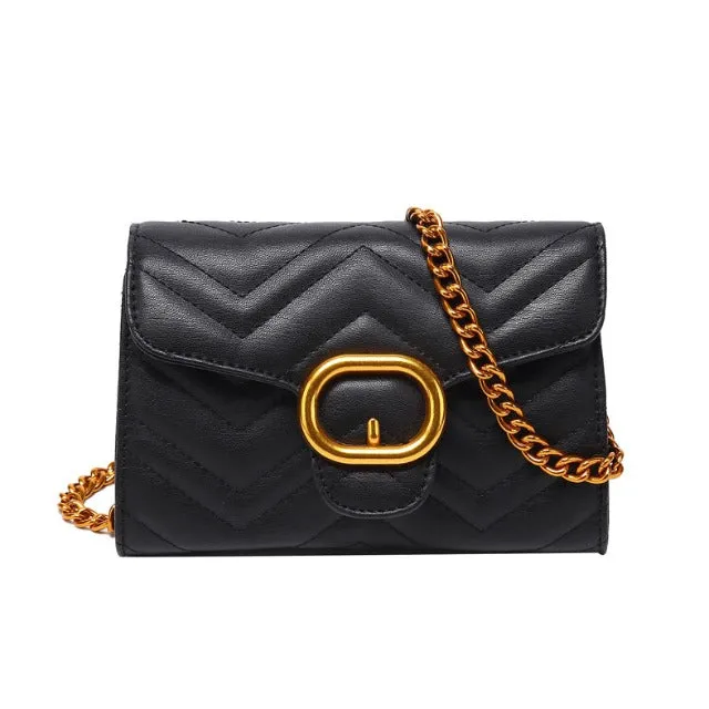 Chells Gold Buckle Bag