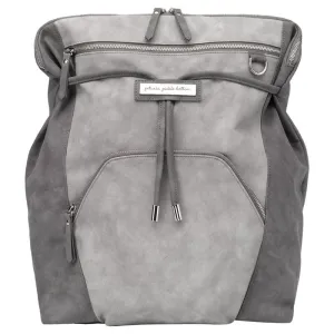 Cinch Backpack in Pewter Leatherette