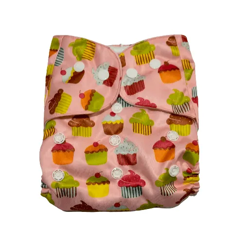 Cupcakes and Muffins Re-Usable Cloth Diaper