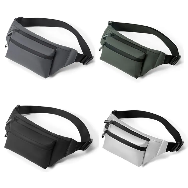 cxs-321 Adjustable Oxford Cloth Waist Bag for Men, Size: 32 x 12 x 6cm(Silver)