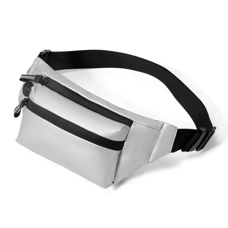 cxs-321 Adjustable Oxford Cloth Waist Bag for Men, Size: 32 x 12 x 6cm(Silver)