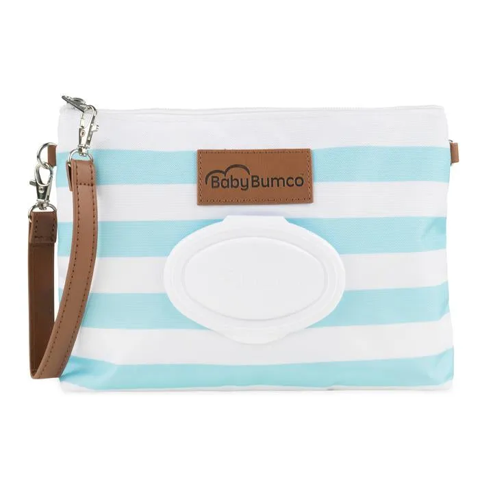 Diaper Clutch | Blue   White