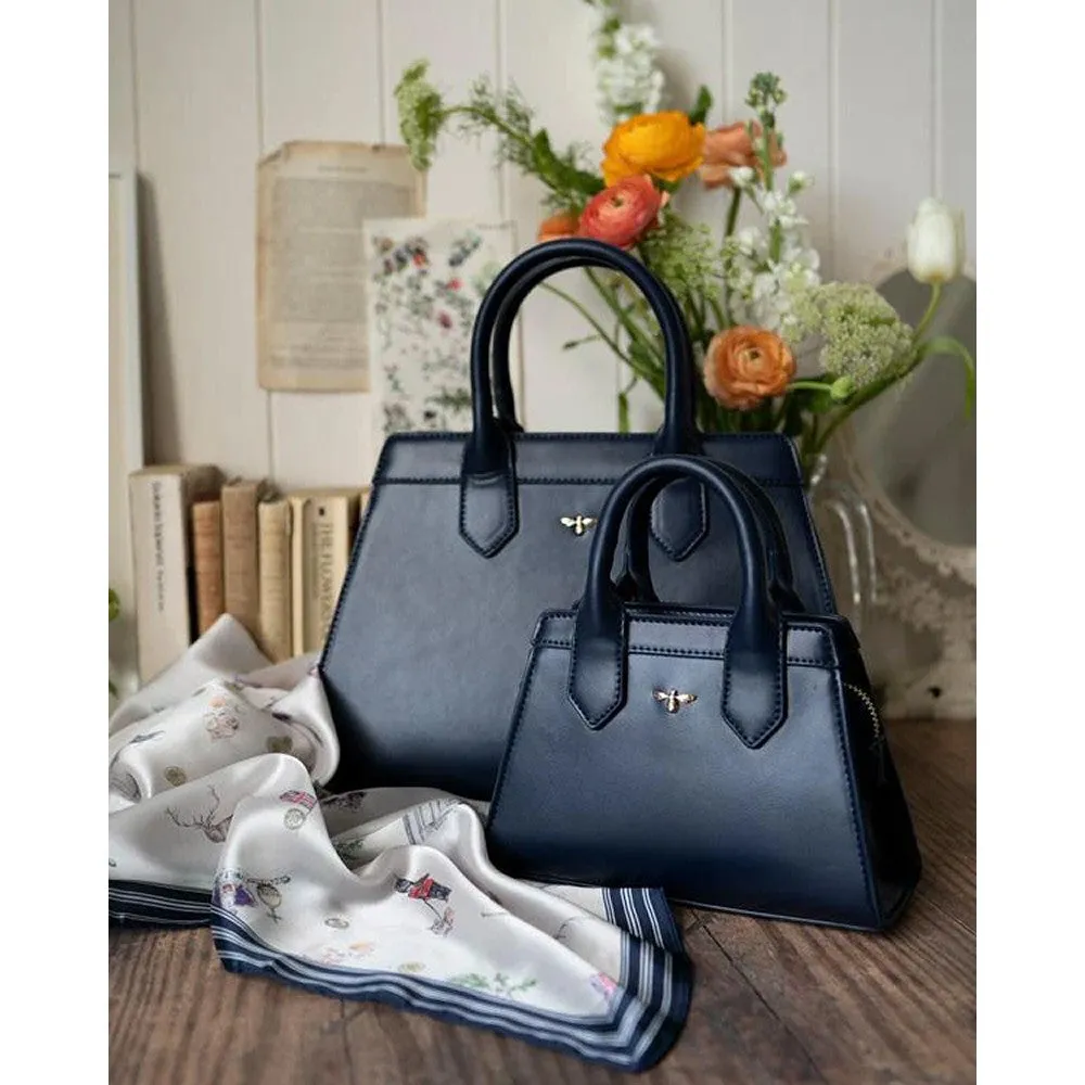 Fable England Navy Royal Ditsy Tote Bag