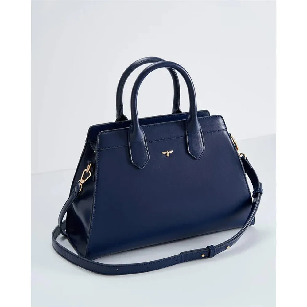 Fable England Navy Royal Ditsy Tote Bag