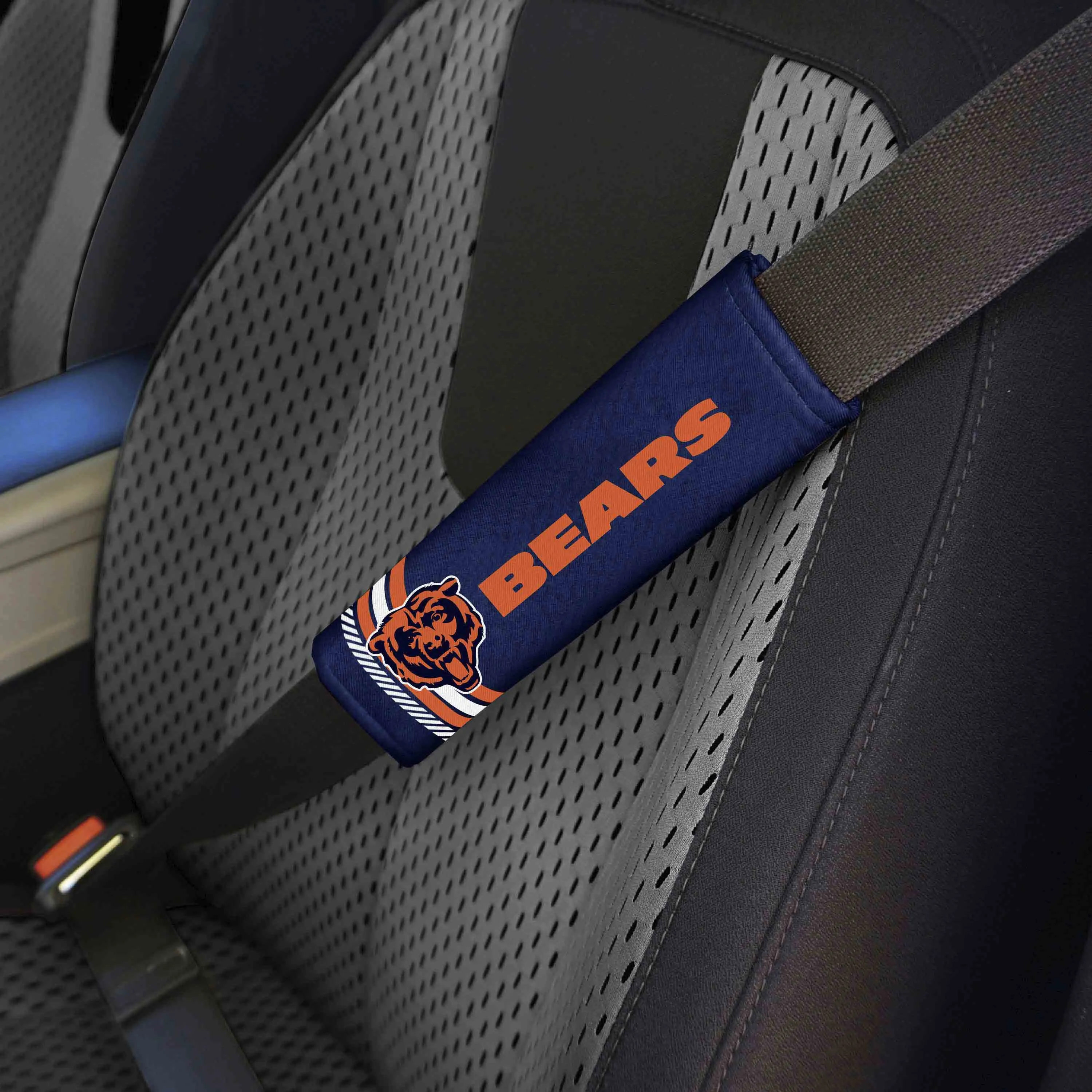 Fanmats Chicago Bears Team Color Rally Seatbelt Pad - 2 Pieces