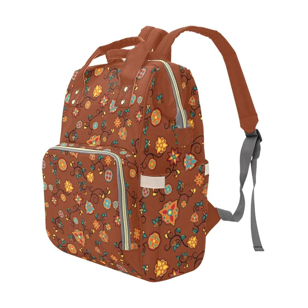 Fire Bloom Shade Multi-Function Diaper Backpack/Diaper Bag