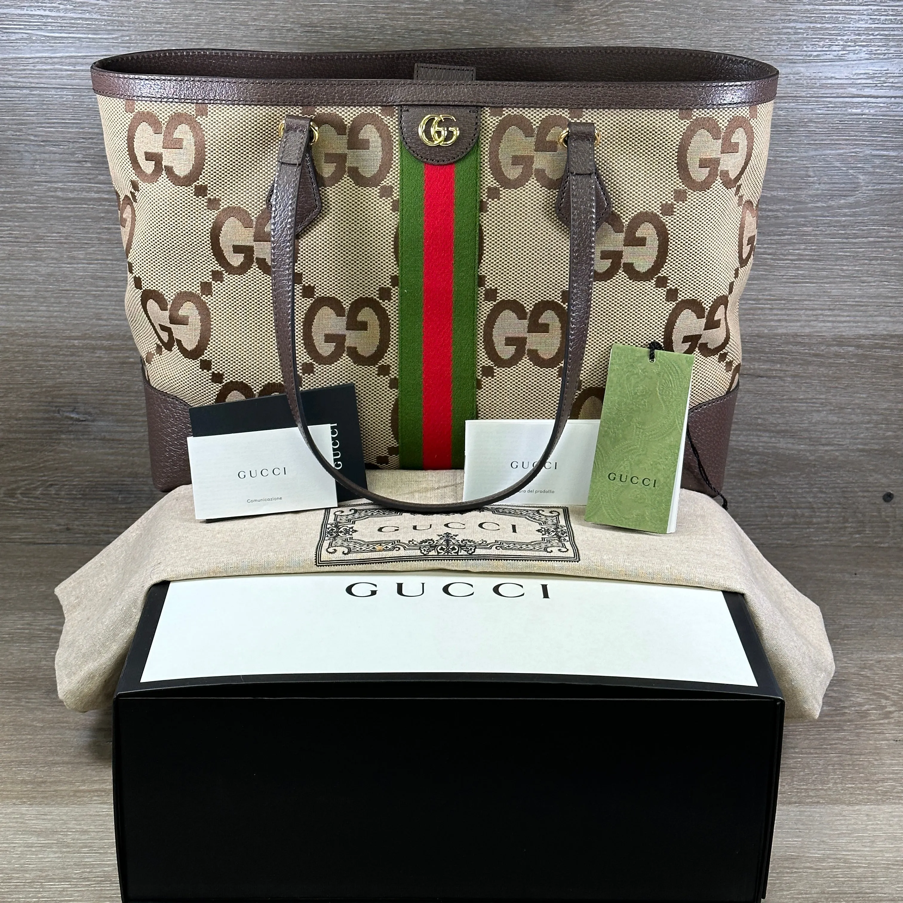 Gucci Ophidia Jumbo GG Tote - Medium