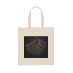 Hand-Painted Environment Art Canvas Tote Bag