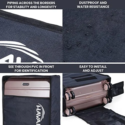 HAVAI Suitcase Storage Protector - Store your suitcase Safely (28 Inch), Navy Blue, Pack of 1