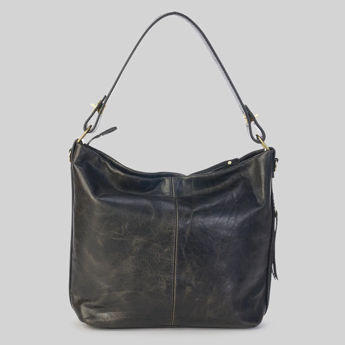 Jean Bison Pocket Hobo | Charcoal