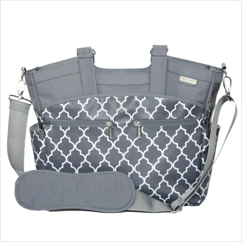 JJ Cole Camber Diaper Bag in Stone Arbor