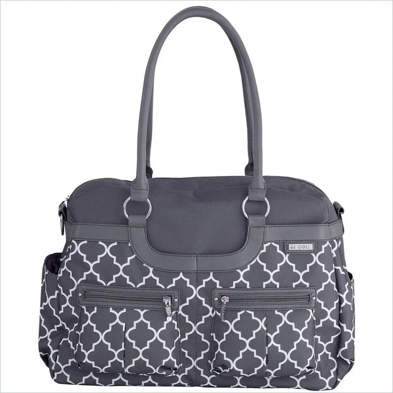 JJ Cole Satchel Diaper Bag in Stone Arbor