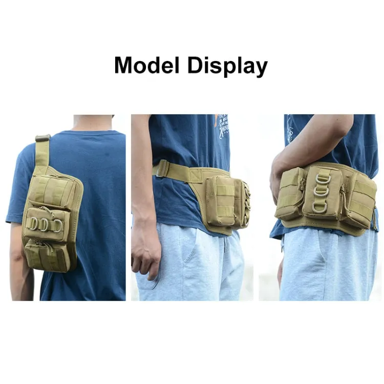 JUNSUNMAY J010 2L Waterproof Outdoor Sports Multifunction Waist Bag(Army Green)