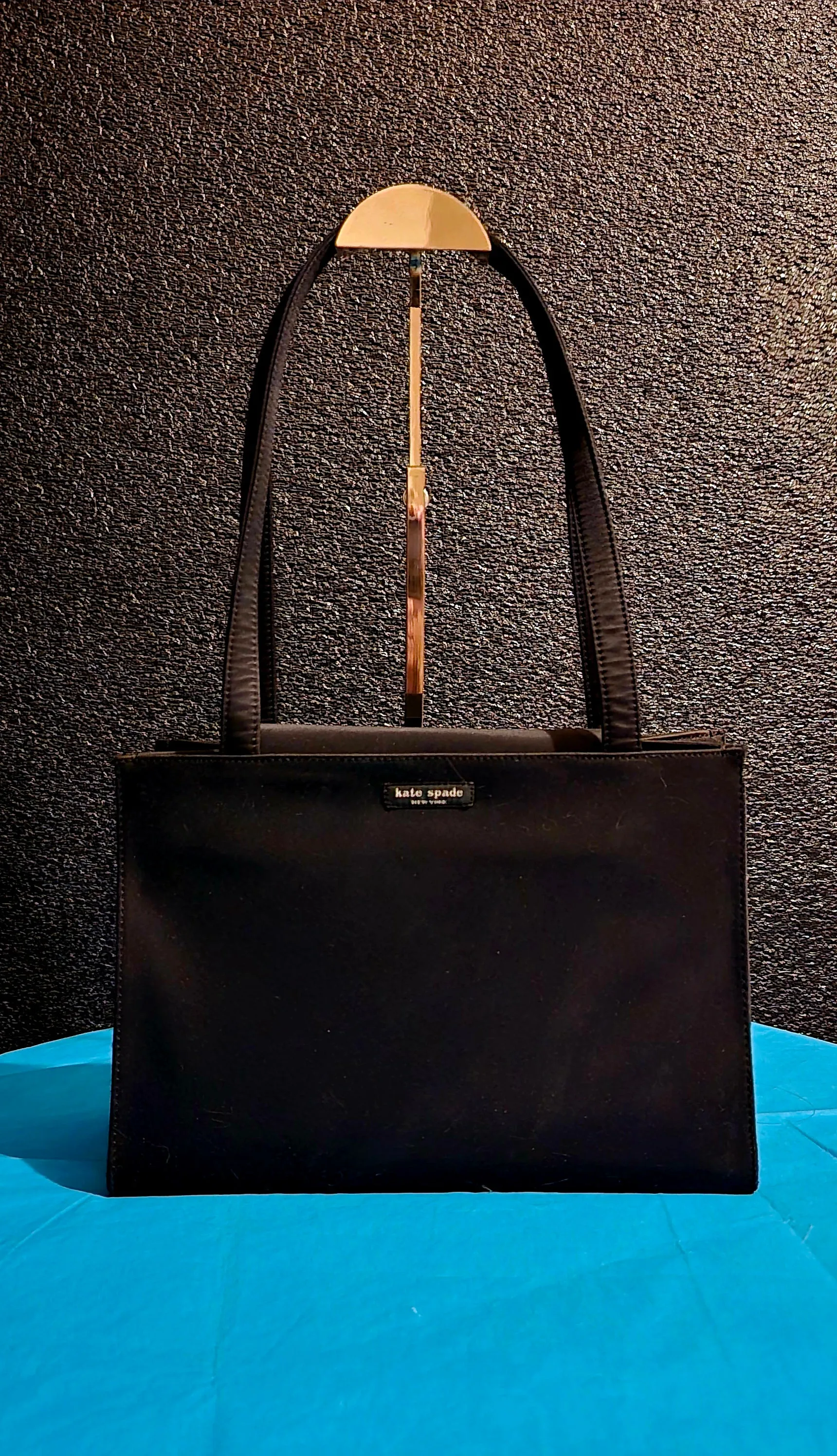 Kate Spade Vintage Iconic Black Sam Bag Box Satchel Tote Shoulderbag with Wallet