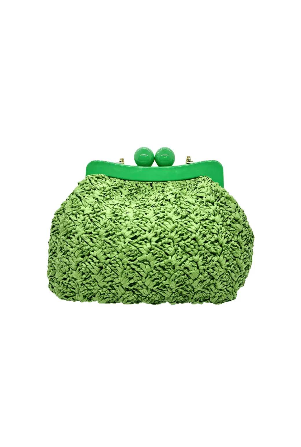 La Grand-Mère Purse - Green Raffia