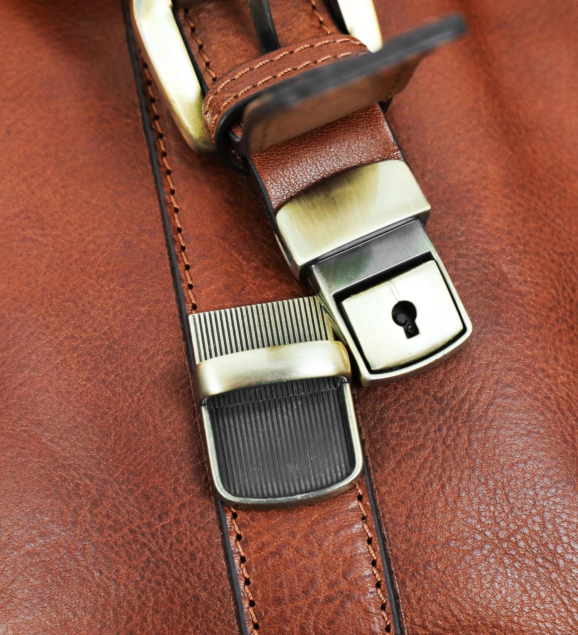 Leather Briefcase Satchel Bag - The Time Machine