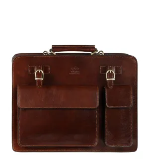 Leather Satchel Bag Briefcase - The Prophet