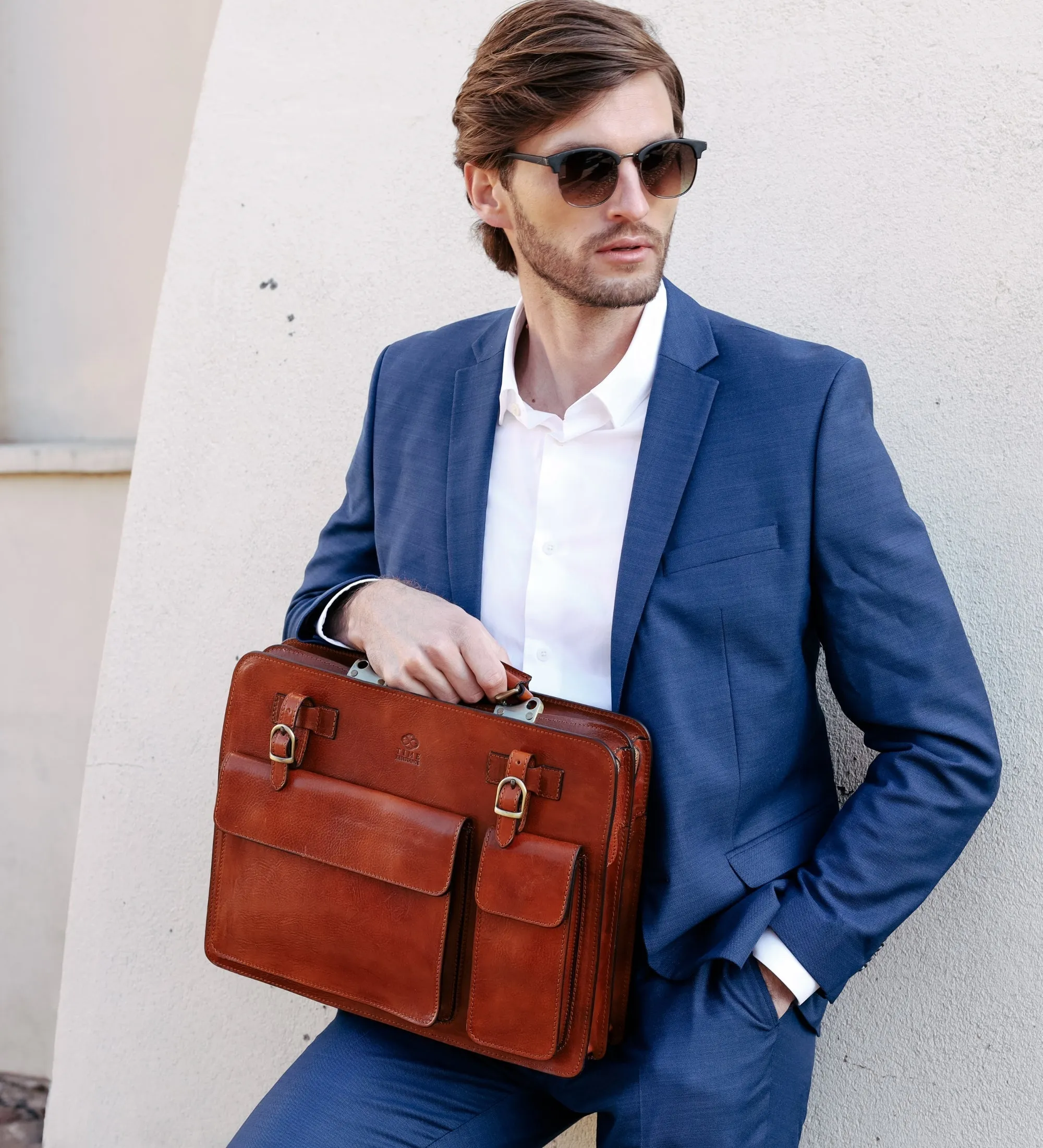 Leather Satchel Bag Briefcase - The Prophet