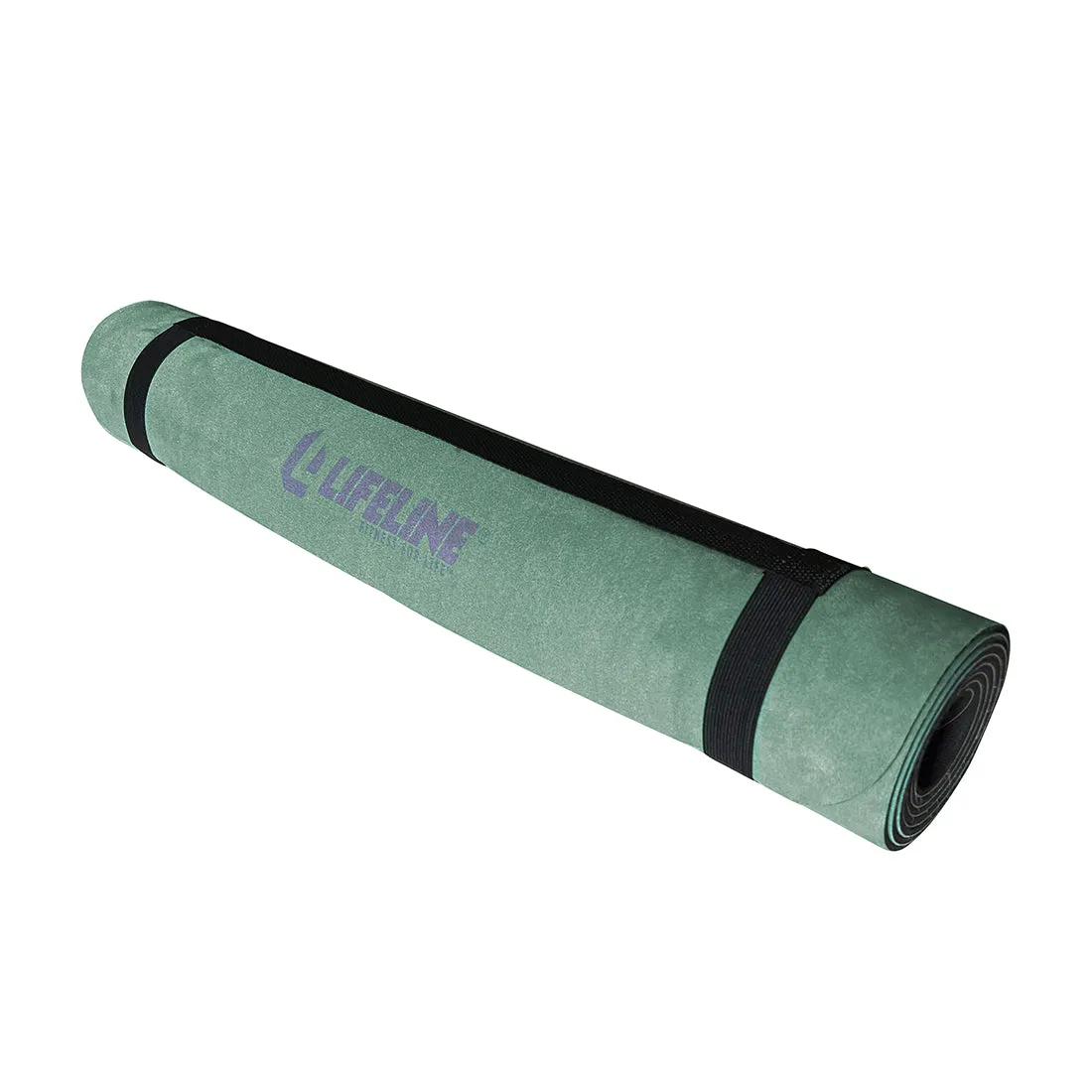 Lifeline Fitness Custom Yoga Mat - Premium Suede Mat - Sage