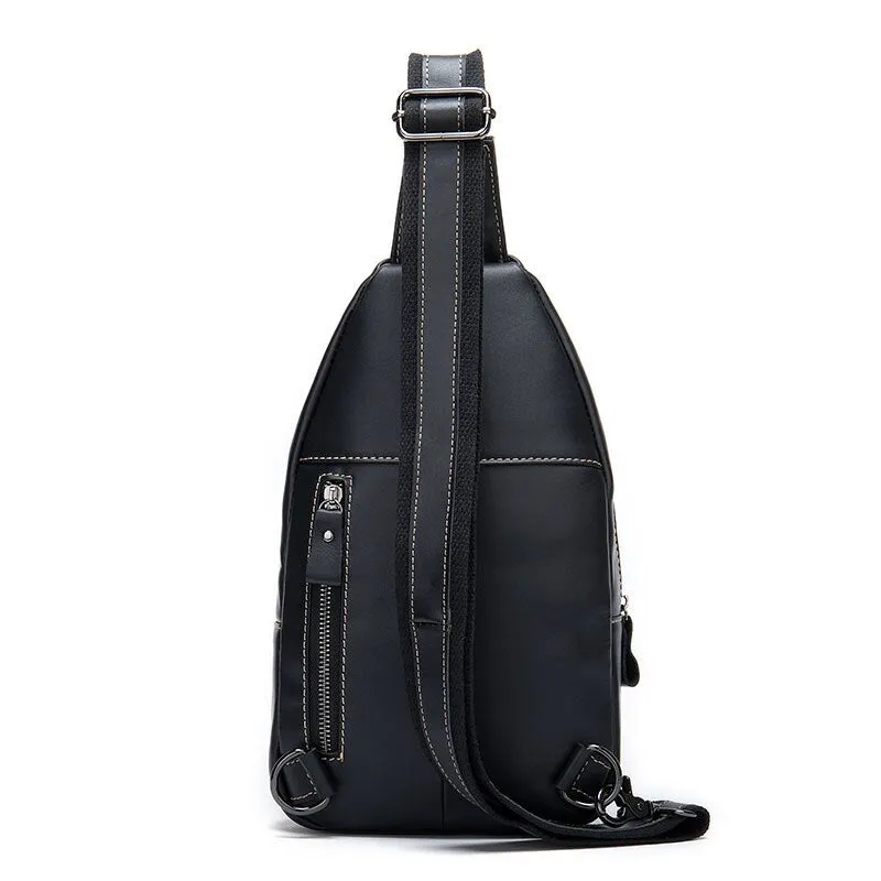 Luxury CrocLeather Zipper Sling Messenger Bag