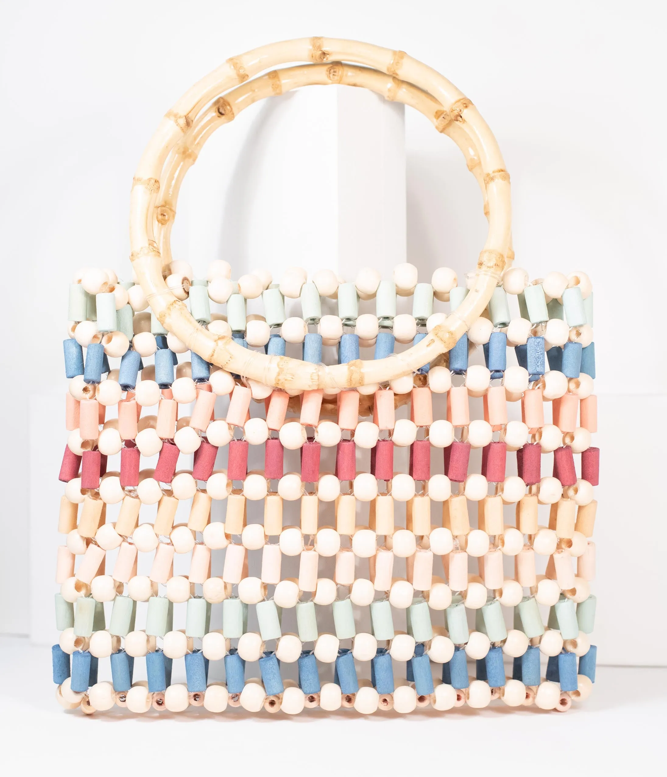 Multicolor Beaded Handbag