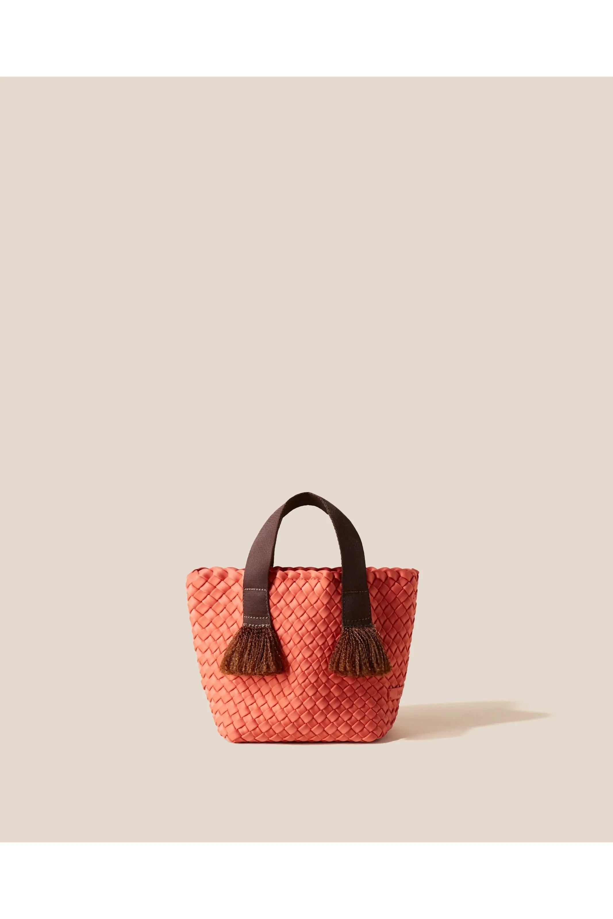 NAGHEDI Tulum Petit Tote Woven Bag SN0195 | Bonaire (Solid)