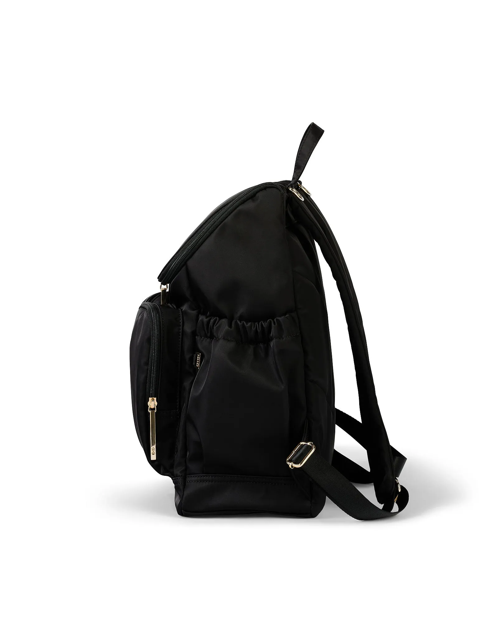 Oioi Signature Diaper Backpack - Black Nylon