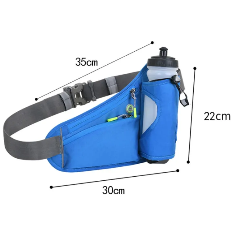 Outdoor Sports Mountaineering Water Bottle Waist Bag(Black)