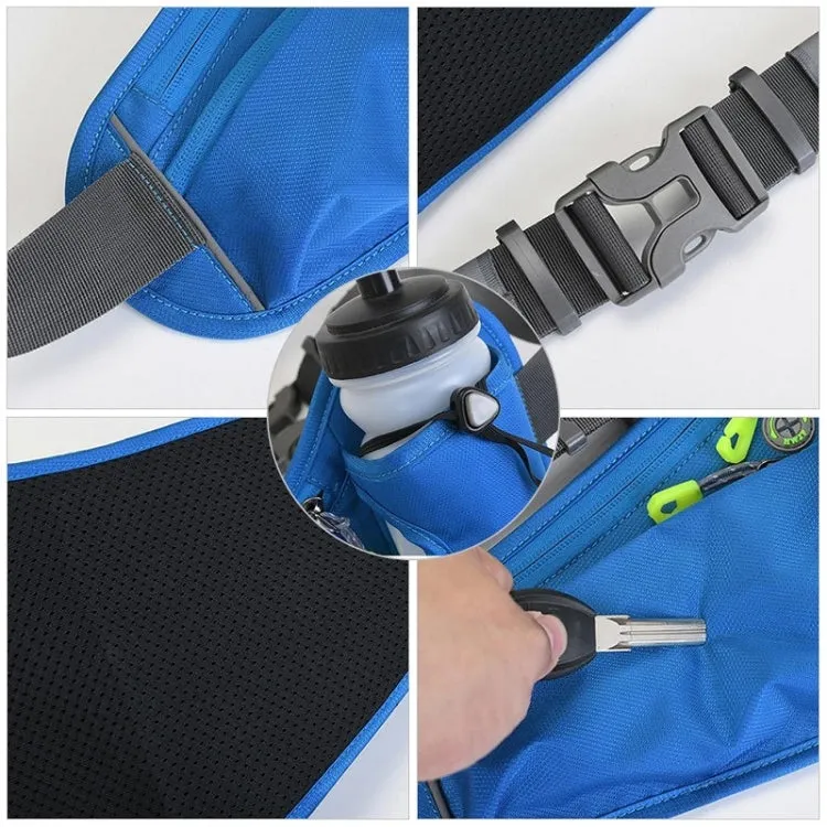 Outdoor Sports Mountaineering Water Bottle Waist Bag(Dark Gray)