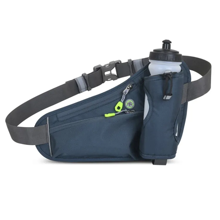 Outdoor Sports Mountaineering Water Bottle Waist Bag(Dark Gray)