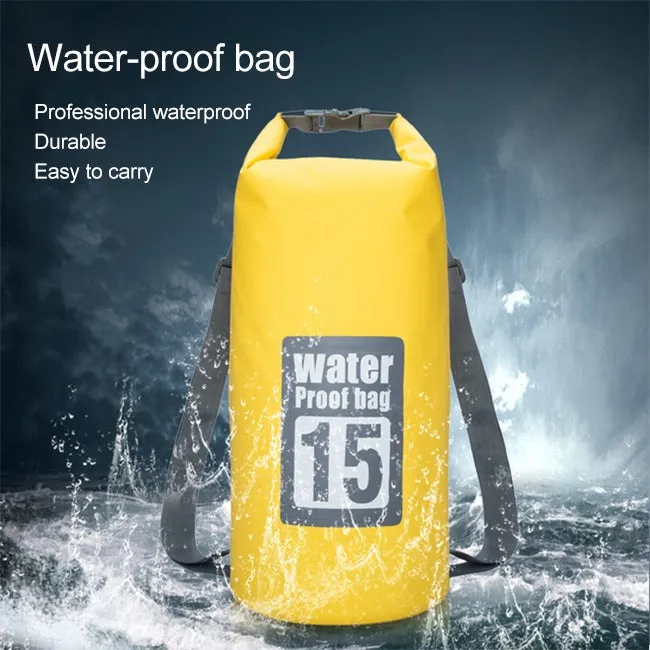 Outdoor Waterproof Dry Dual Shoulder Strap Bag Dry Sack, Capacity: 5L (Orange)