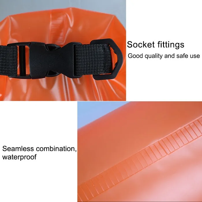 Outdoor Waterproof Single Shoulder Dry Bag Dry Sack PVC Barrel Bag, Capacity: 5L (Green)