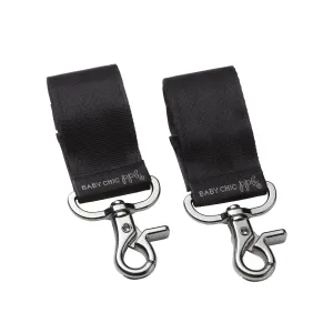 Petunia Pickle Bottom Valet Stroller Clips in Silver/Black