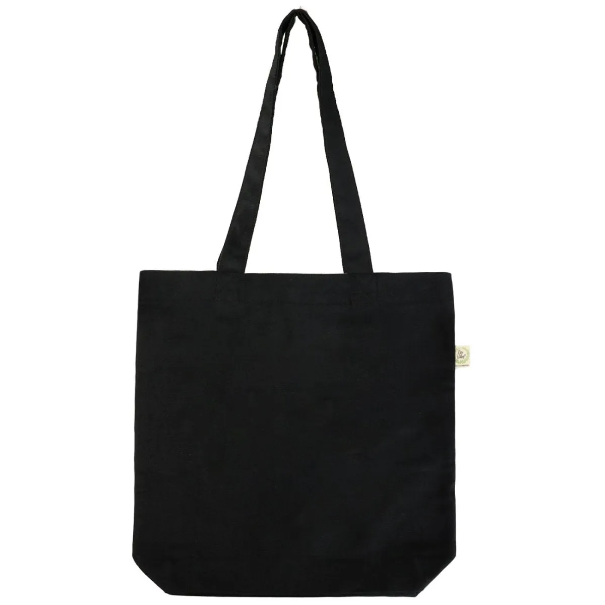 Premium Cotton Canvas Tote Bag- Zebra Black