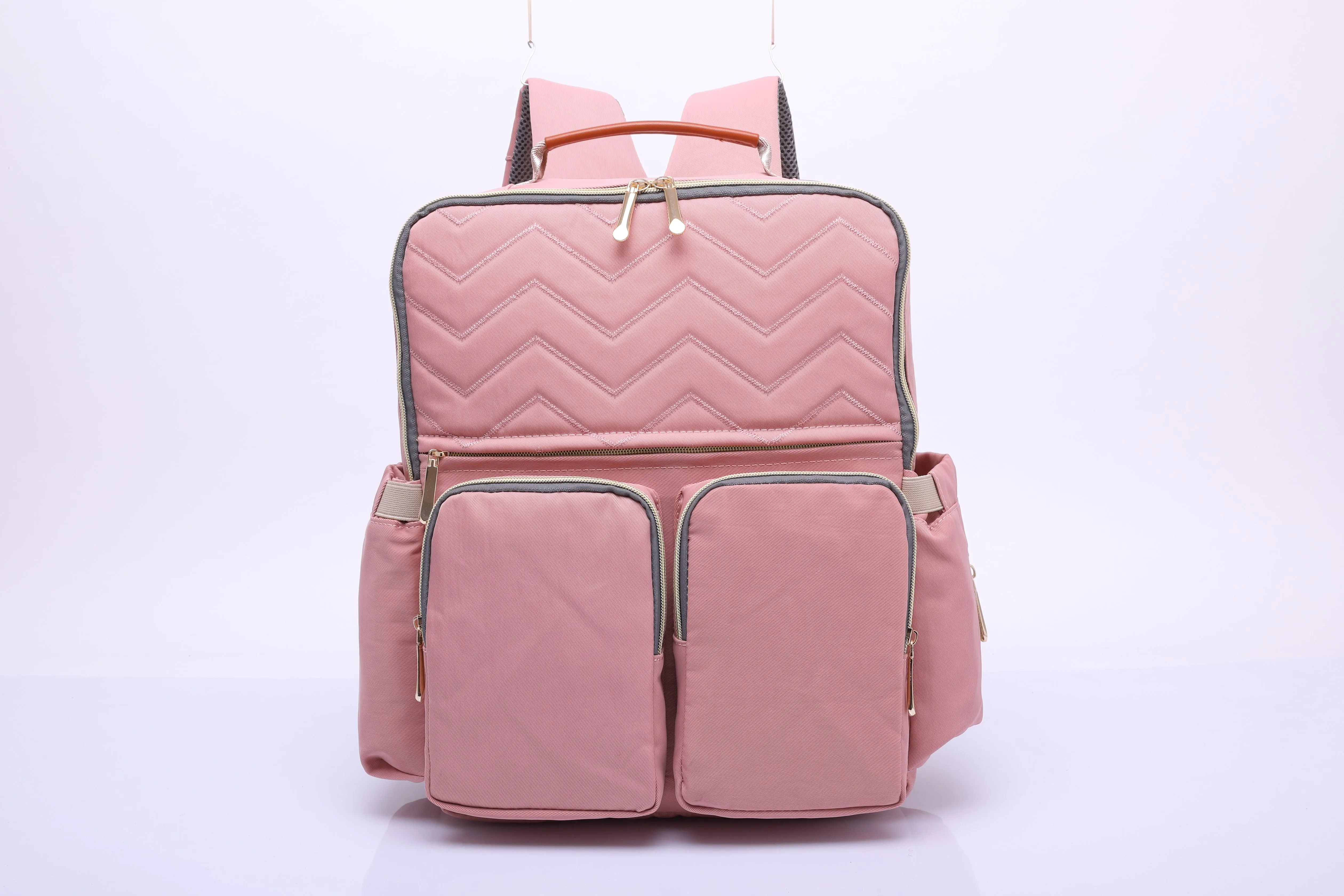 Pretty in Pink Diaper Bag (Two Front Pockets)