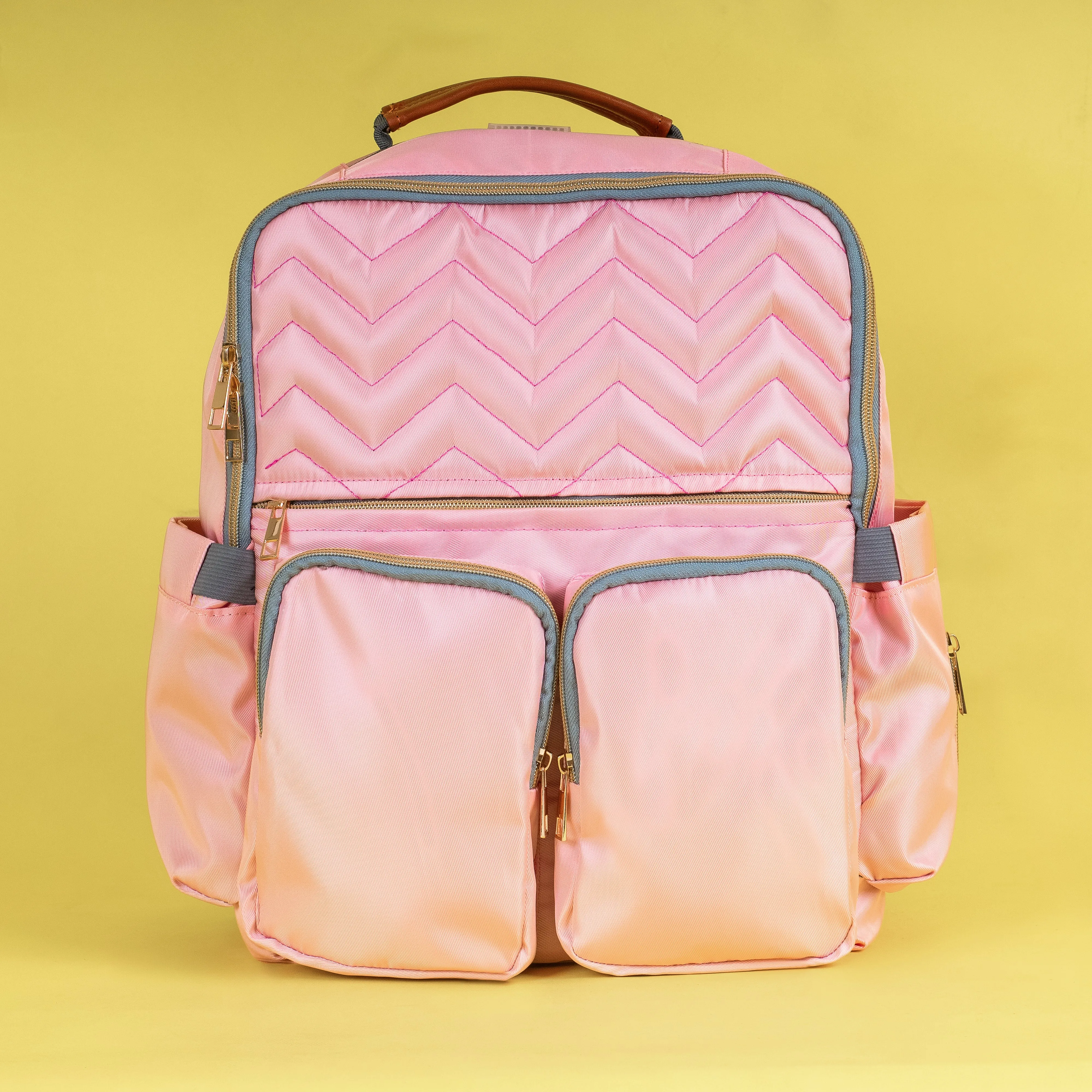 Pretty In Pink Diaper Bag (Two Front Pockets)