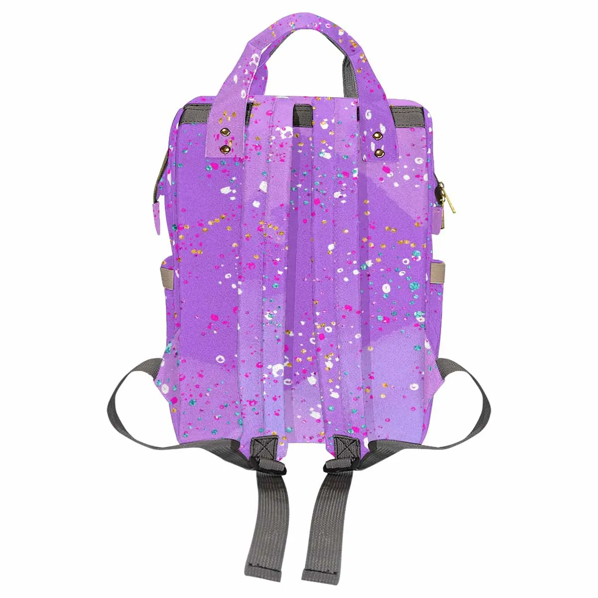 Purple Splash Diaper Bag Backpack