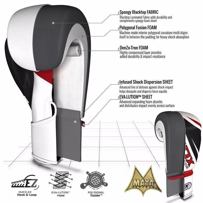 RDX X1 4ft / 5ft 17-in-1 Heavy Boxing Punch Bag & Gloves Set