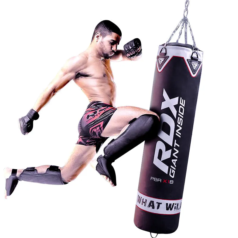 RDX X1 4ft / 5ft 17-in-1 Heavy Boxing Punch Bag & Gloves Set