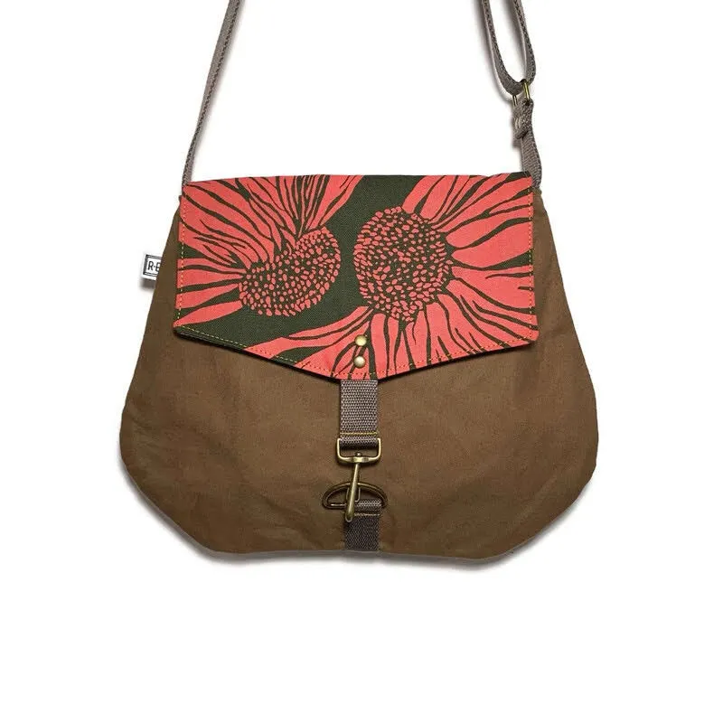 Satchel Crossbody Bag in Coneflower