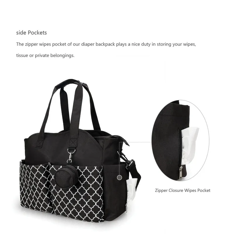 Signature Diaper Bag - Black