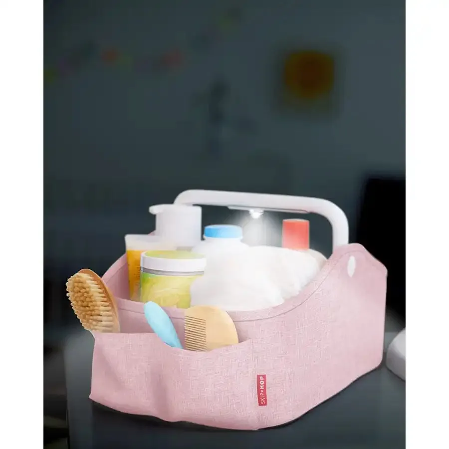 Skip Hop Light Up Diaper Caddy Heather (Pink)