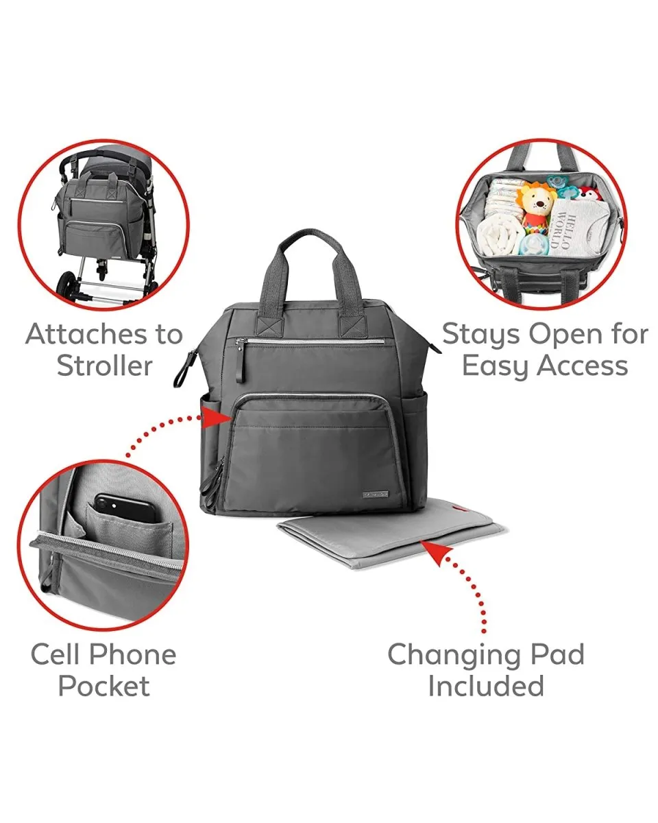 Skip Hop Mainframe Diaper Backpack- Charcoal