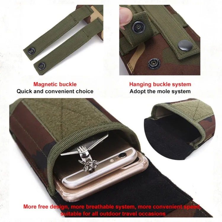 Stylish Outdoor Water Resistant Fabric Cell Phone Case, Size: approx. 17cm x 8.3cm x 3.5cm (Coyote Tan)