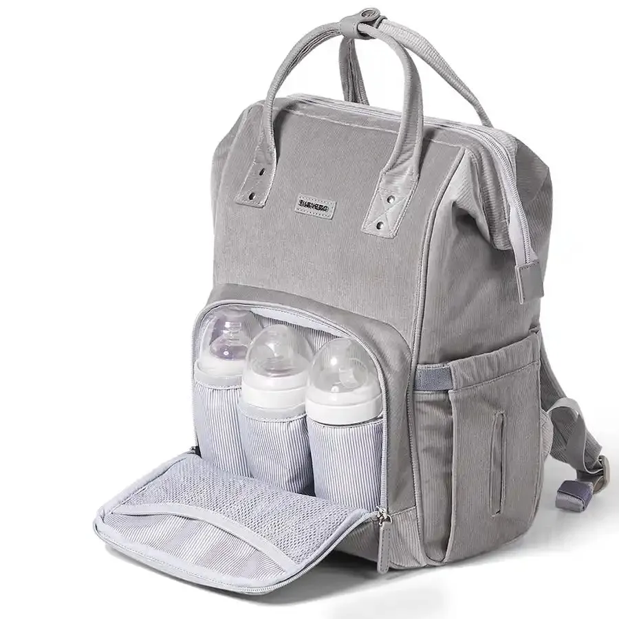 Sunveno Diaper Bag Corduroy (Grey)