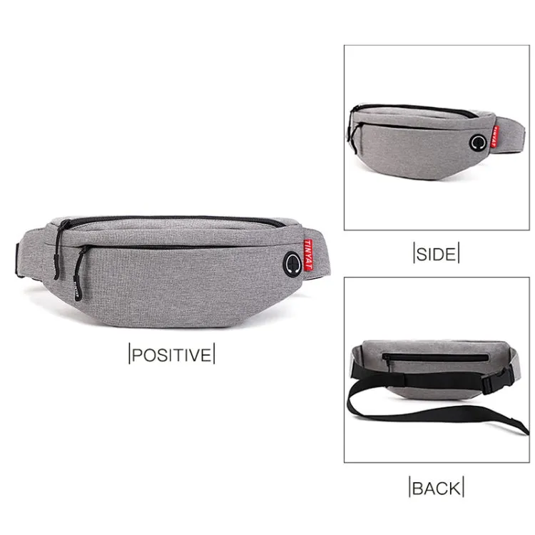 TINYAT T2003 Outdoor Sports Nylon Waterproof Mobile Phone Waist Bags(Grey)